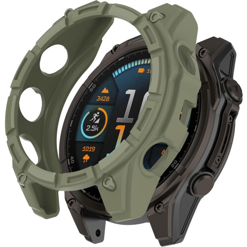 Θήκη ρολογιού Garmin Fenix8 (43/47/51mm), μαλακό κάλυμμα PC με αντιπτώσεις, κοίλος σχεδιασμός 1
