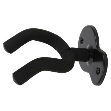 Steel Guitar Wall Mount Holder, 94x64x112mm, Black