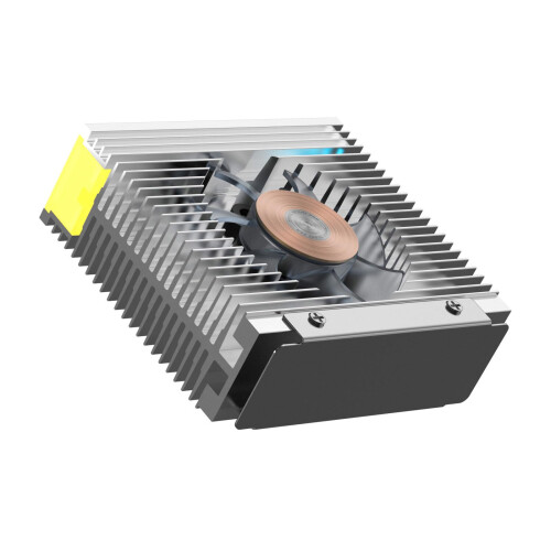 M.2 2280 SSD Heatsink Black ARGB Cooler with Sync Lighting for Gaming PC and Stable Performance 2