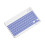 Teclado Retroiluminado de 10 Polegadas  Protable  Mute Keyboard para Telefones Celulares, Tablets e Laptops Teclado Sem Fio F 1