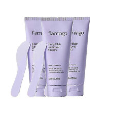 (3pcs) 1-3pcs Flamingo sensitive skin body hair remover with soothing aloe vera