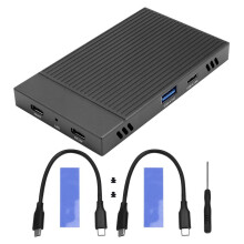 HDD-Behuizing M.2 NVMe Dual Bay HDD-Behuizing Gen2 10Gbps HUB Dockingstation HDD-Accessoires