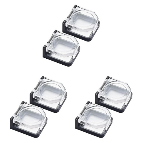 6X Power Push Button  Cover,Waterproof and Collision Resistant, for 25mm Mounting Hole A 1