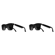 2X E13 Glasses Wireless 5.0 Glasses with Headphones Hands-Free Calling Music Photograph,Black C