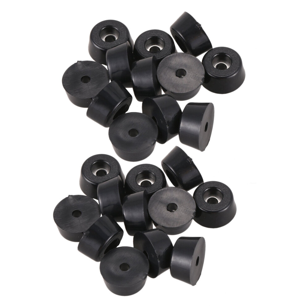 Furniture Non-Slip Tapered Rubber Feet Washer 22Mm X 10Mm 24 Pcs 4711311040857