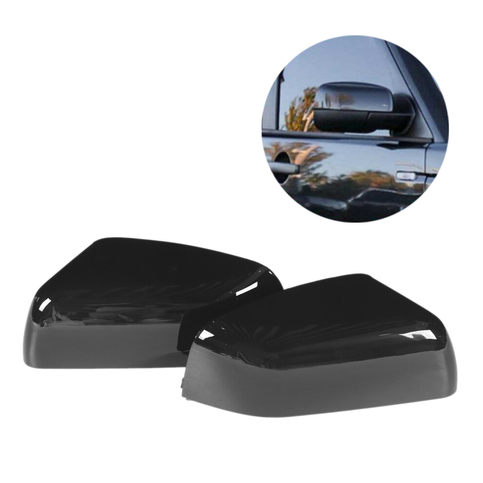 2Pcs Glossy Door Mirror Covers For Land Rover Range Rover 2010Â2016 Black 9371390749222