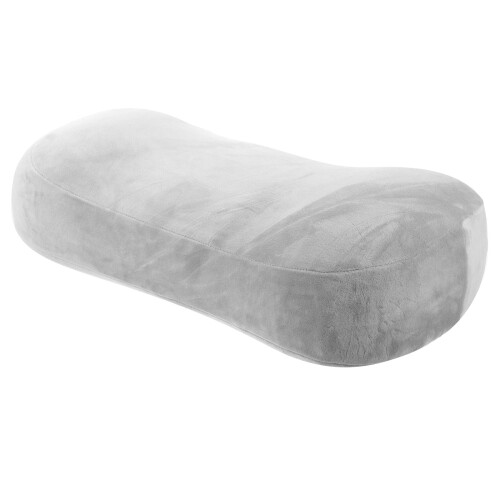 Grey Memory Foam Neck Pillow Ergonomic Support for Home and Office 2