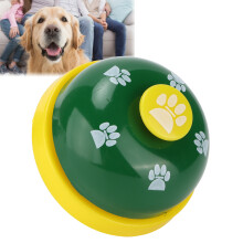 Tragbarer Hundetrainings-Glocke, 7 cm, gelb & grün, interaktives Spielzeug