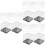 12 Pcs Clear Square Cube Storage Display Organizer Containers 6