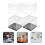 12 Pcs Clear Square Cube Storage Display Organizer Containers 10