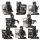 8 PCS Mini Building Blocks Special Police Unit Black with Base 1