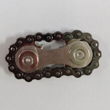 (Black) Fidget Gear Chain Toy for Adults & Kids (50 chars)