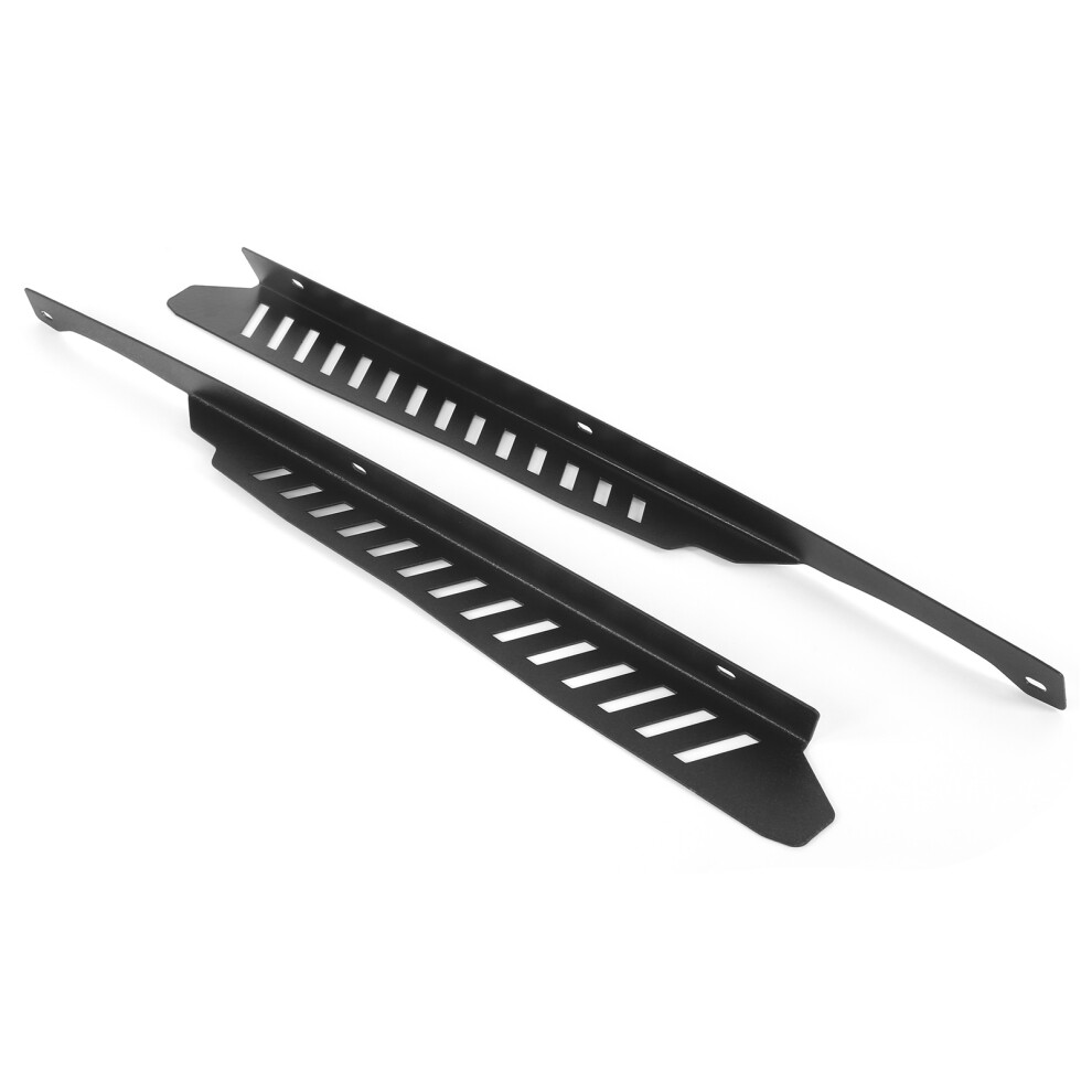 Aluminum Mudguard Shroud 2Pcs Wrx Sti Black 7790334139196