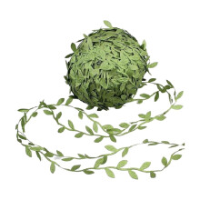 Guirlanda artificial decorativa com fita de seda - Materiais para decoração de Natal