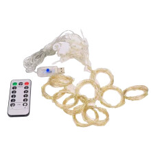 Guirlande lumineuse multifonctionnelle en cuivre avec télécommande USB pour décoration de fêtes
