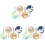 12Pcs Travel Luggage Tags PVC Material with Easy Write Labels 4