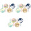 12Pcs Travel Luggage Tags PVC Material with Easy Write Labels 5
