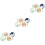 12Pcs Travel Luggage Tags PVC Material with Easy Write Labels 7