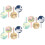 12Pcs Travel Luggage Tags PVC Material with Easy Write Labels 9