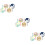 12Pcs Travel Luggage Tags PVC Material with Easy Write Labels 11