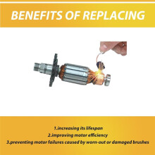 20 Pack 650916-01 Replacement Electric Motor Carbon Brushes Compatible D28402, D28110, D28112, D28401N,D28803,D28065