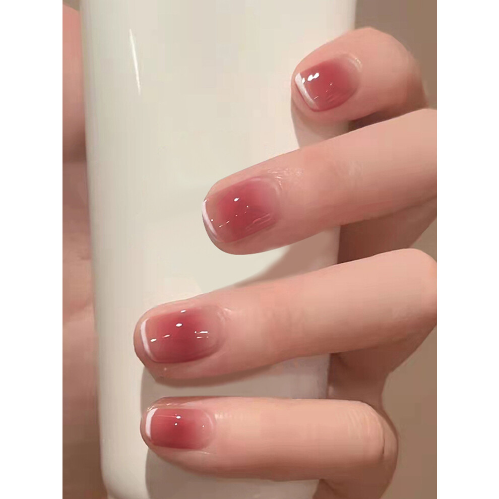 Creation-3C (Standard) 24Pcs Short Pink False Nails For Women