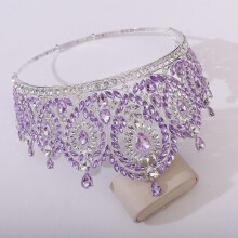 (2) Rhinestone Wedding Tiara for Cosplay & Balls