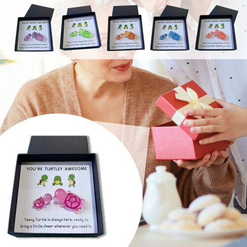 Pocket Hug Turtle Decoration with Greeting Card 2