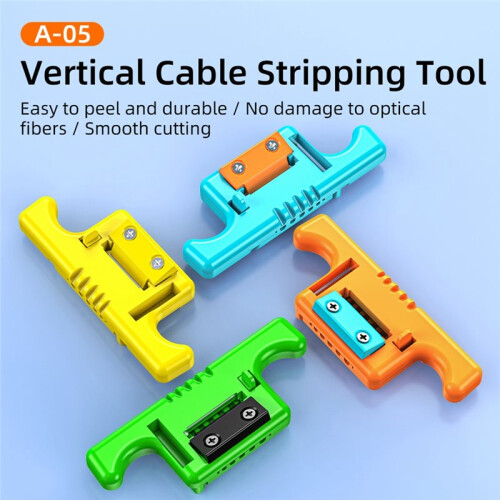 A-05 Fiber Optical Cable Ribbon Stripper 1.9-3.0mm MSAT-5 Loose Buffer Tube Stripper Longitudinal Cable Stripping Tool C 2