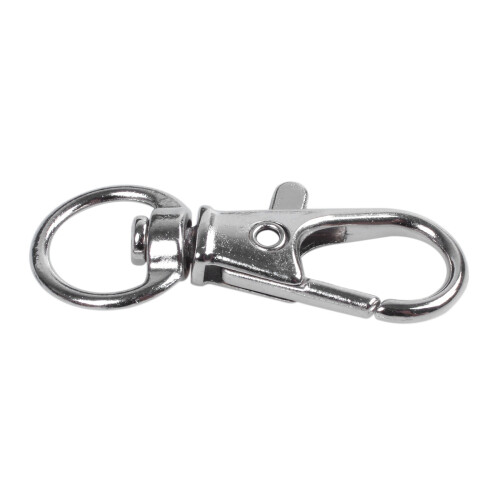 30Pcs Metal Clasp Swivel Trigger Clips Snap Hooks Key Ring Bags DIY  Silver 2