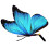 Simulationsschmetterling Mit Stab Acryl Gartendekoration Schild 4