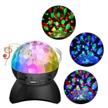 (11cm, white) Led Disco Ball Bluetooth Speaker, 360 Degree Rotating, Creative Gift, Durable Abs, 3w, 100hz-20khz, Night Light