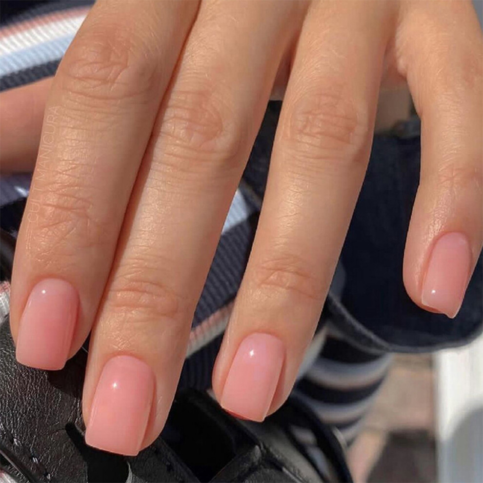 Roc-Electron Pink 24Pcs Fake Nails, No Smell, Salon Supplies