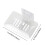 (Transparent White) Reusable Plastic Soap Box for Bathroom & Kitchen 1