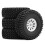 4X White RC Crawler Wheels 1/10 Scale Wheel Hub Replacement for Secure Mounting and Custom Builds 4