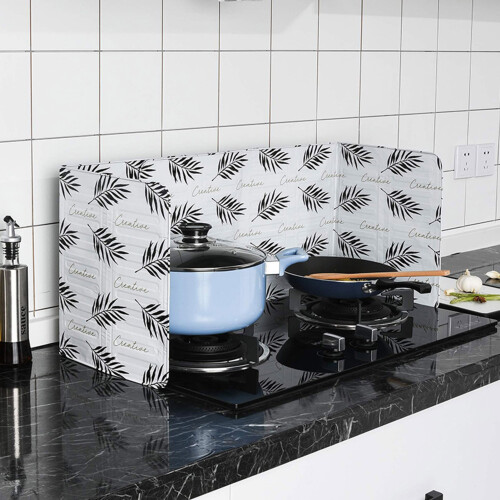 (Leaf) Nordic Kitchen Oil Splash Guard - 50 Char