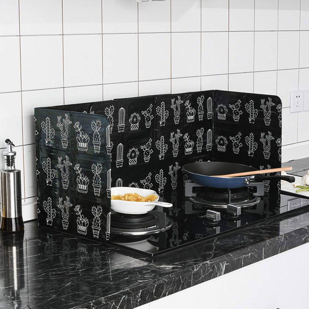 (Cactus) Nordic Kitchen Oil Splash Guard - 50 Chars 6032318428973