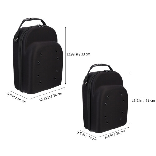 2Stk Eva Baseball Hat Organizer Schwarz, Robuste Reise-Hutbox 1