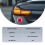 4 Pcs Auto Car Plastic Round Reflective Reflector Sticker Red 5