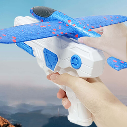 (Blue) Foam Catapult Aircraft Gun