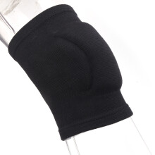 2pcs Knee Pads Thick Sponge Anti-Collision Nylon EVA Protective Gear for Children and Adults (Size S, Black)