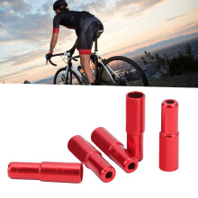 5 Stück 5mm Aluminium Fahrradbremskabel-Endkappen Rot für Rennräder und MTB Fahrräder