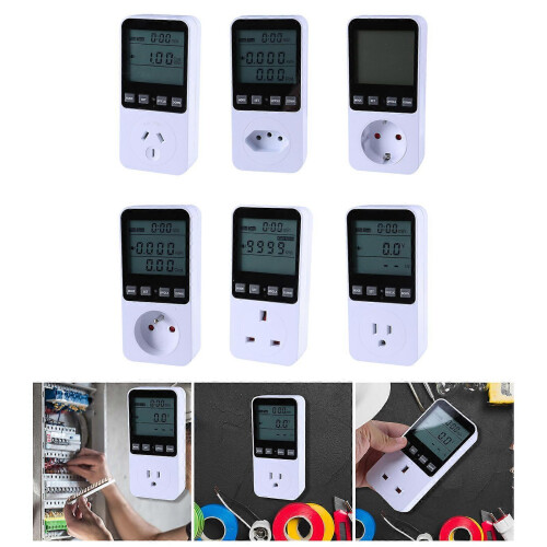 (EU plug)Watt Meter Power Meter Plugs Home Energy Monitors Electricity Usage Monitors, Electrical Usage Monitors, Energy Meter 1