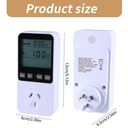 (EU plug)Watt Meter Power Meter Plugs Home Energy Monitors Electricity Usage Monitors, Electrical Usage Monitors, Energy Meter 2