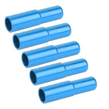 Set aus 5 Aluminiumlegierung Bremskabel-Abschlusskappen, 5 mm, für Fahrräder, blaue Farbe