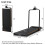 Folding Treadmill with Handrail 1-10km/h Adjustable Incline Home Running Machine 2
