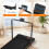 Folding Treadmill with Handrail 1-10km/h Adjustable Incline Home Running Machine 6