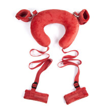 SM Split Leg Restraints Split Leg Pillow Set Paar Serie Speelgoed SM Split Leg Pillow Bondage Vrouw Gebonden Rood