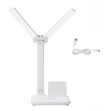 LED Double- Desk Lamp,32PCS LED Lights Table Lamp with USB Charging Eye Protection Lights for Home/Office