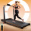 Folding Treadmill with Handrail 1-10km/h Adjustable Incline Home Running Machine 8
